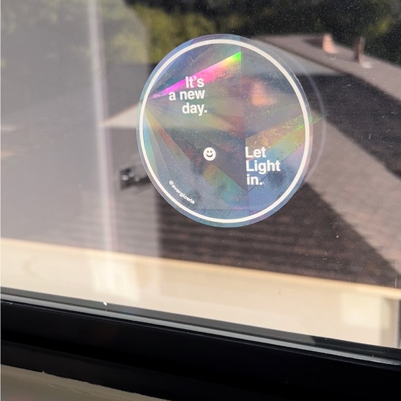 White Prism Sticker / Suncatcher Sticker - Picture 4 of 4